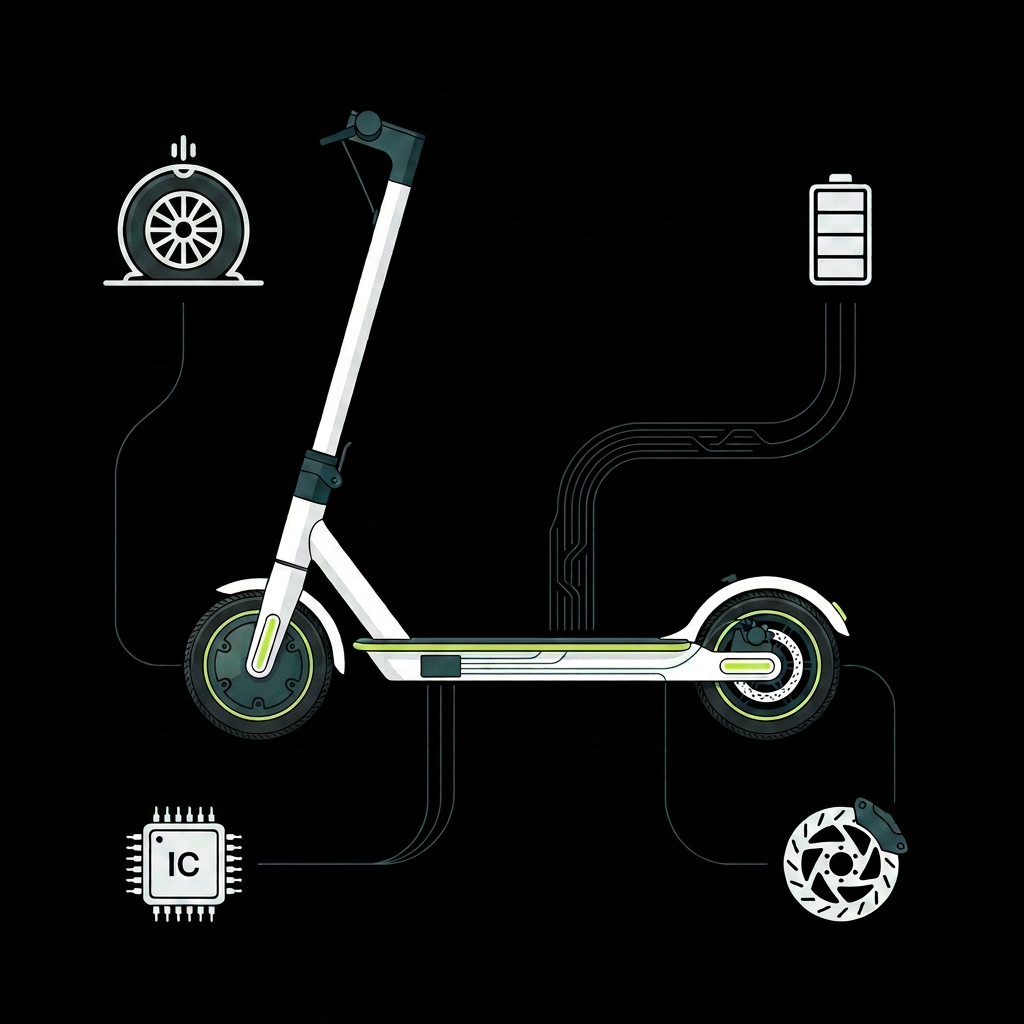 Trottinette électrique avec diagnostic